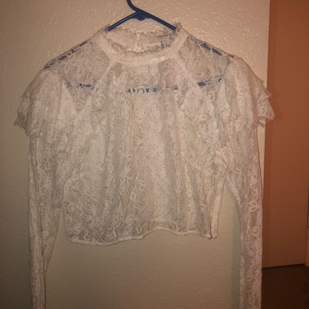 Lace crop top